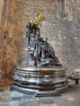 Queen Victoria's Statue, The Great Hall, Winchester Castle, Hampshire <br />In the Great Hall of Winchester Castle can be found this rather enormous bronze statue of Queen Victoria sitting on her Imperial Throne. It was apparently sculpted by Sir Alfred Gilbert RA. It was presented to Hampshire by the then High Sheriff of Hampshire Mr W. I. Whittaker to mark Queen Victoria's Golden Jubilee as Monarch in 1887.