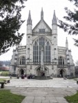 This is the West end of Winchester Cathedral