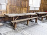 These refectory tables have been in use for hundred of years.