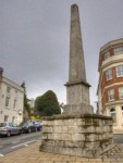 This obelisk marks the limit of where the Black Death reached in the City