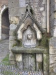 This water fountain is part of the West Gate.