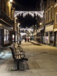 Christmas lights in the High Street.