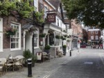 The Old Vine pub is a popular meeting place.