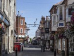 View from the High Street towards Parchment Street.