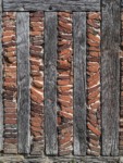 Old houses in Winchester are often timber frame with brick infill.